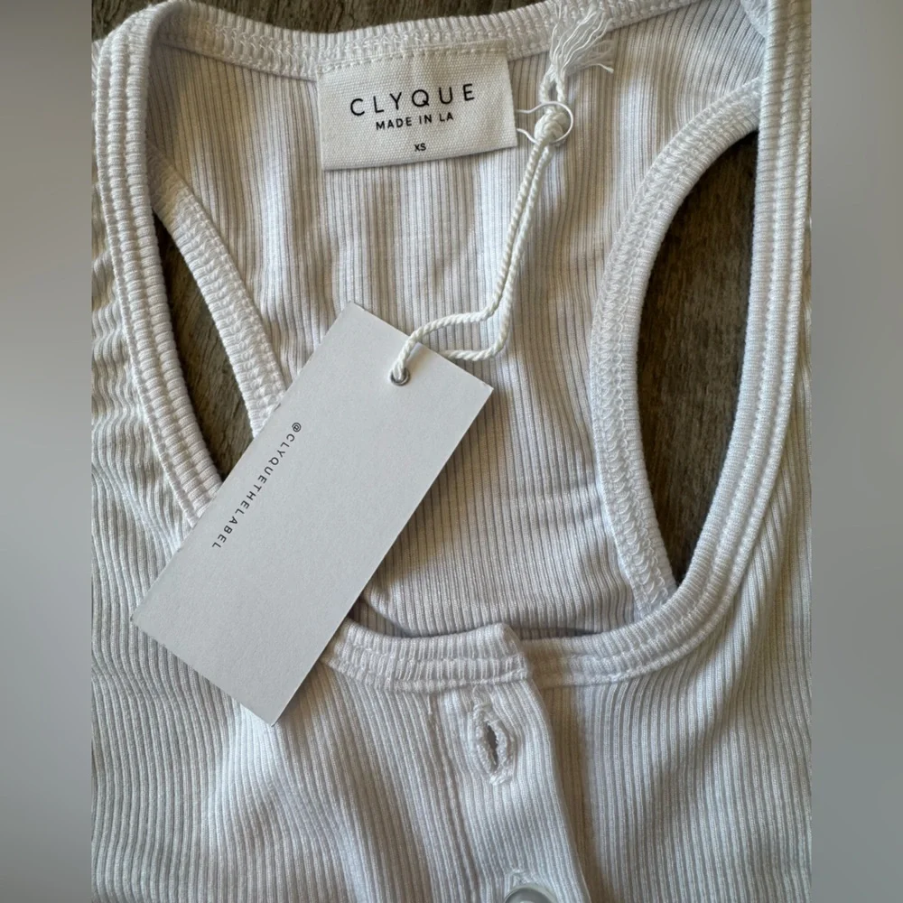 ClYQUE White Ribbed Bodysuit - Picture 11 of 13